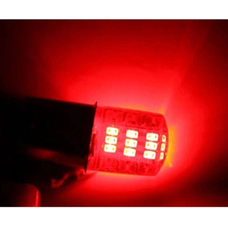 2 PCS 1157 DC12V / 1.1W Motorcycle / Car LED Double Color Flashing Light Turn Signal / Brake Lamp...