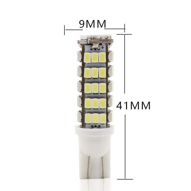 10 PCS T10 DC12V / 1.5W / 6500K / 75LM Car Clearance Lights Reading Lamp with 68LEDs SMD-3020 Lam...