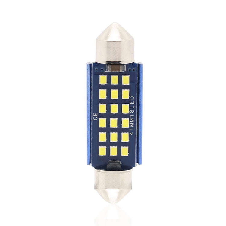 2pcs 41mm DC12-24V / 1W / 6000K / 60LM 18LEDs SMD Car Reading Lamp Dome Light