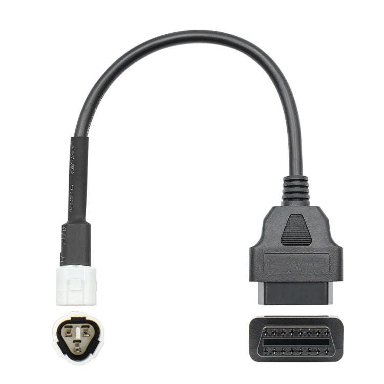 Motorcycle OBD Female to 3PIN Connector Cable for Yamaha