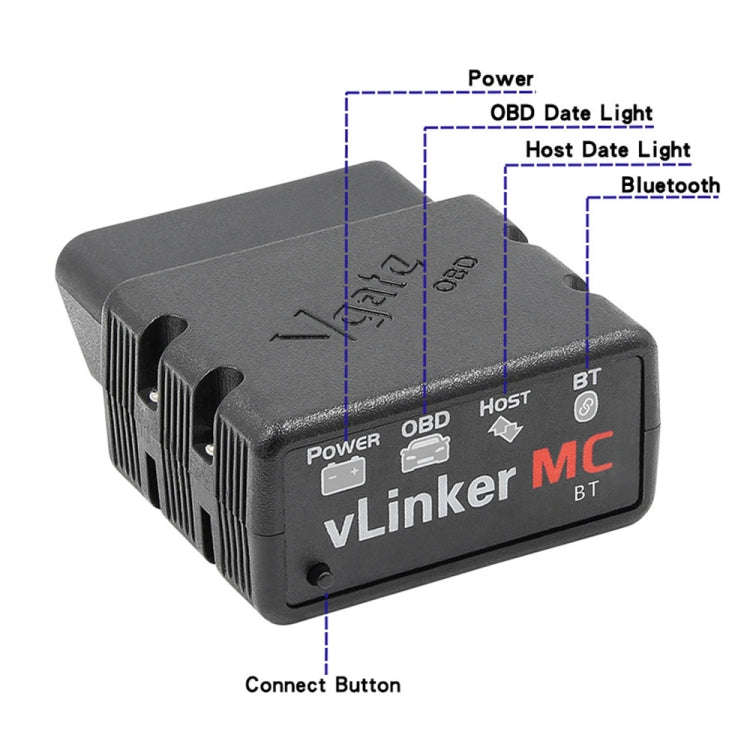 Vgate VLINKER MC V2.2 Bluetooth 3.0 Car OBD Fault Diagnosis Detector