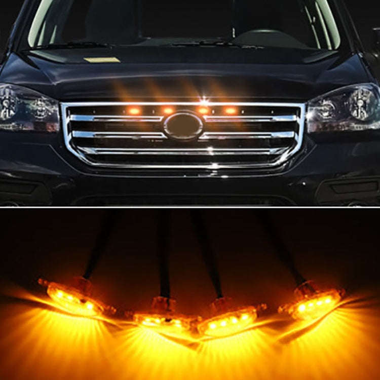 DC12V / 6W 6 in 1 Front Grille Warning Light for Ford Raptor F150 2017-2019 (Black)