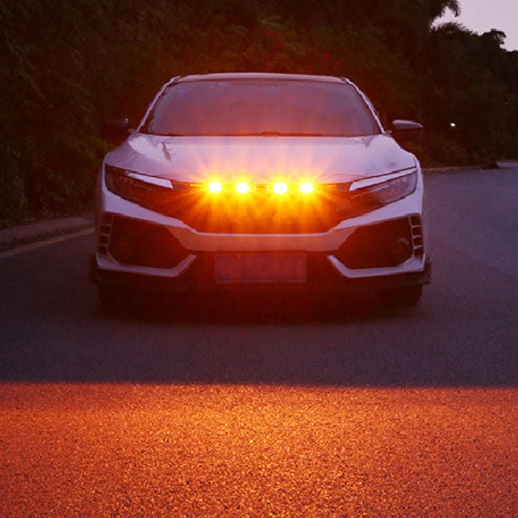DC12V / 6W 6 in 1 Front Grille Warning Light for Ford Raptor F150 2017-2019 (Yellow)