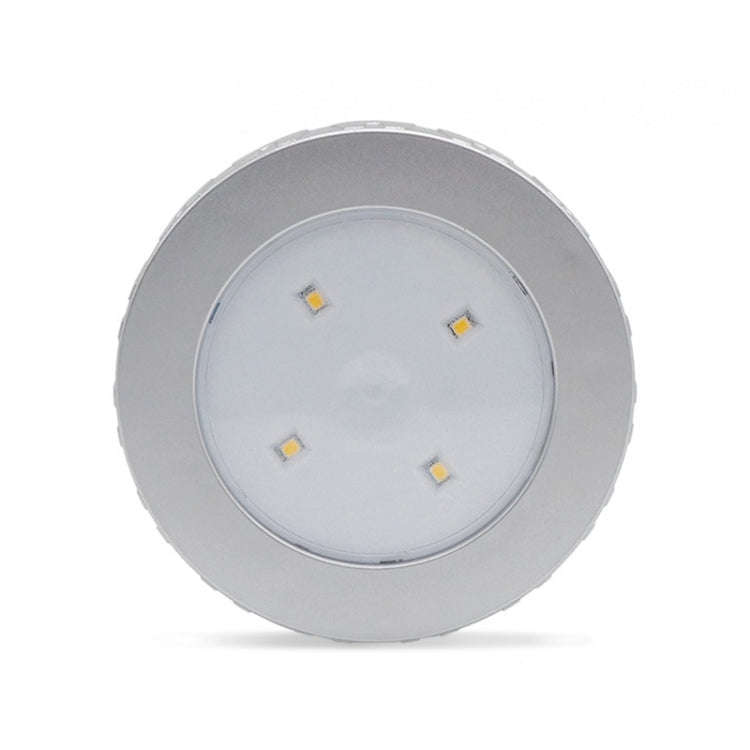 R-1633 4.5V / 0.3W 4LEDs Car Indoor Dome Light LED Touch Night Light (Silver)