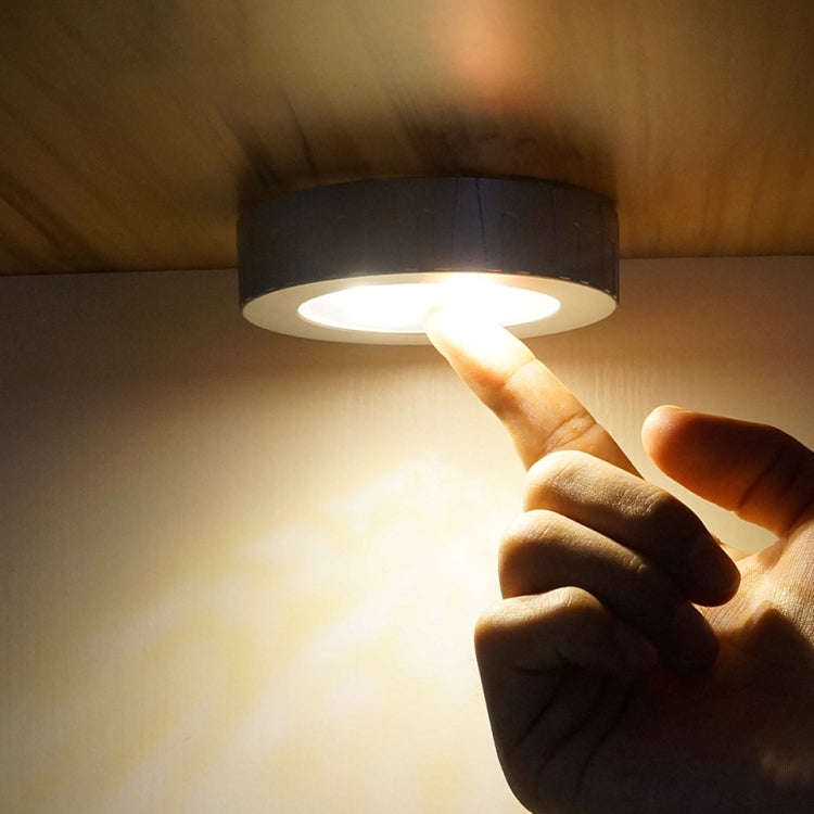R-1633 4.5V / 0.3W 4LEDs Car Indoor Dome Light LED Touch Night Light (Silver)