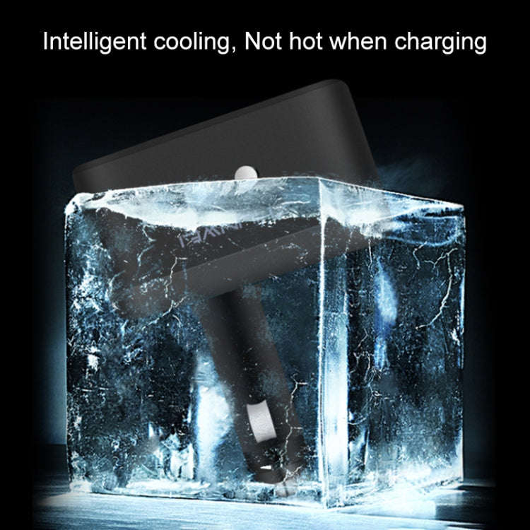 SHUNWEI SD-1925 120W 3A Car 2 in 1 Dual USB Charger 90 Degree Free Rotation Cigarette Lighter(Grey)