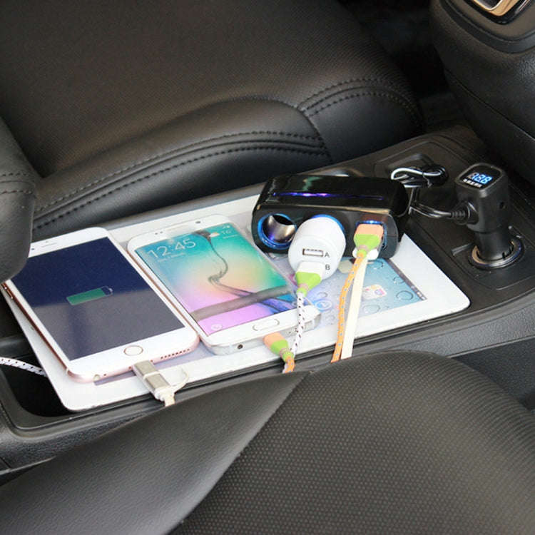 SHUNWEI SD-1928C 80W 3.1A Car 2 in 1 Dual USB Charger Cigarette Lighter with Voltage Detection