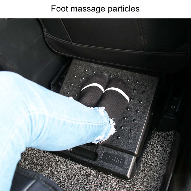 R-3600 Car Adjustable Footrest Ottomans Ergonomic Footstool (Brown)