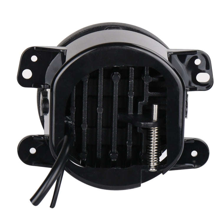 2 PCS DC12V-30V / 30W / 3A / 1440LM 12LEDs  4 inch Car LED Colorful Fog Light, Style: White Backg...