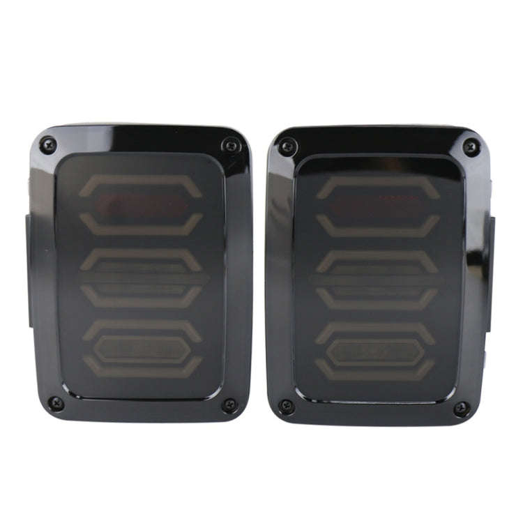 1 Pair 15W DC 12V IP67 4 in 1 Car LED Tail Lights / Driving Lights / Brake Lights/Turn Reverse, E...