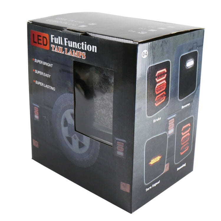 1 Pair 15W DC 12V IP67 4 in 1 Car LED Tail Lights / Driving Lights / Brake Lights/Turn Reverse, E...