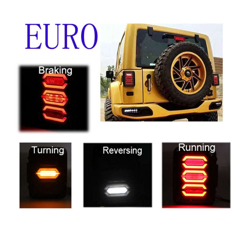1 Pair 15W DC 12V IP67 4 in 1 Car LED Tail Lights / Driving Lights / Brake Lights/Turn Reverse, E...