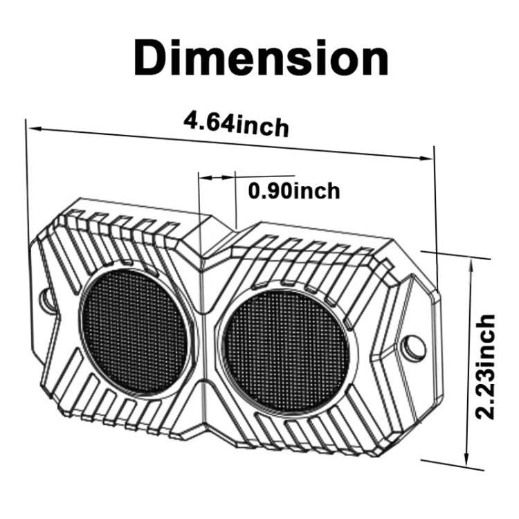 18W DC 12-24V 1.2A LED Double Row Car Bottom Light / Chassis Light / Yacht Deck Atmosphere Light ...