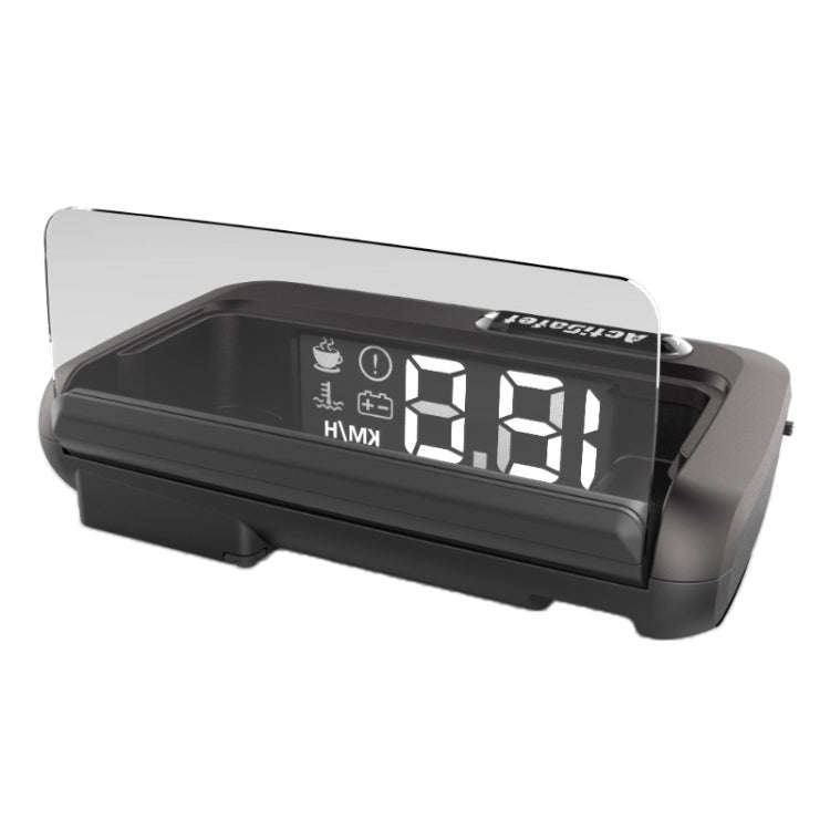 H80 Car 3.2 inch OBD HUD Head-up Display Support Engine Failure Alarm / Water Temperature Alarm V...