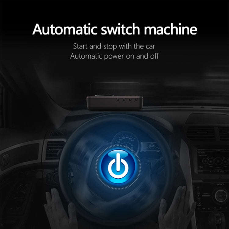 H80 Car 3.2 inch OBD HUD Head-up Display Support Engine Failure Alarm / Water Temperature Alarm V...