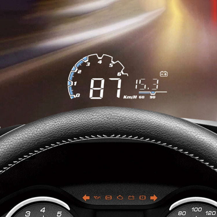H300 Car 5 inch OBD HUD Head-up Display Support Engine Failure Alarm / Water Temperature Alarm Vo...