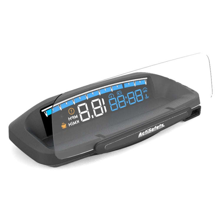 H402 Car 4 inch OBD Mode HUD Head-up Display Support Engine Failure Alarm / Water Temperature Ala...