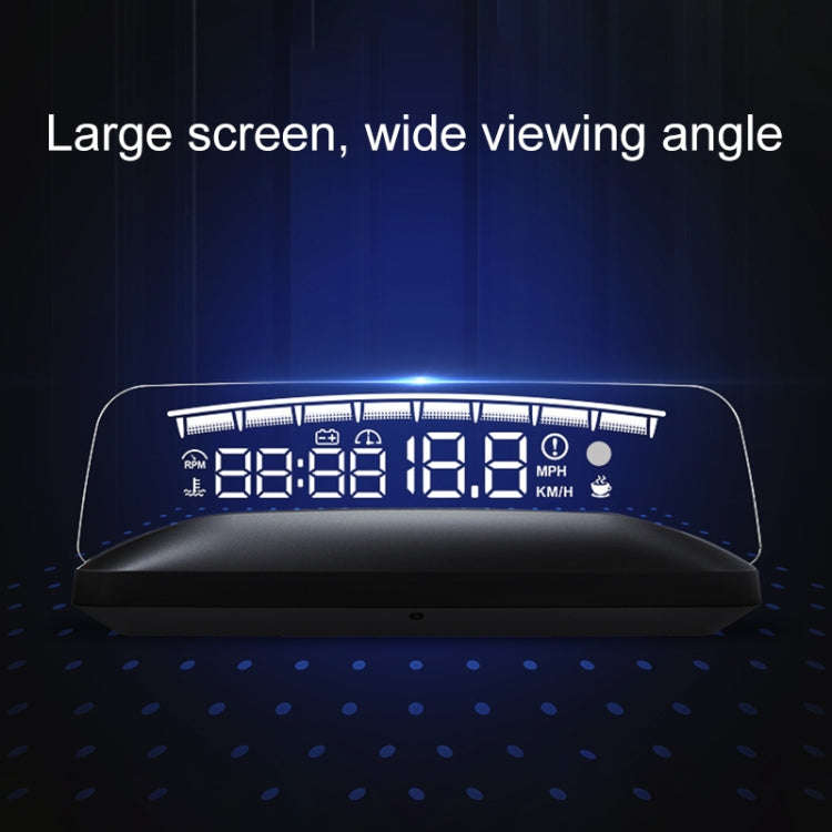 H402 Car 4 inch OBD Mode HUD Head-up Display Support Engine Failure Alarm / Water Temperature Ala...
