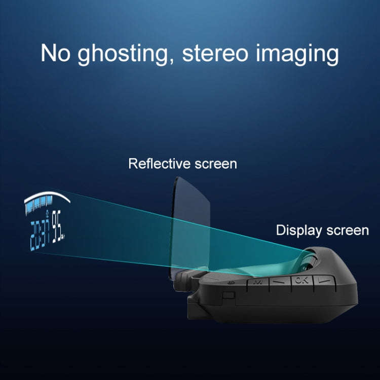H402 Car 4 inch OBD Mode HUD Head-up Display Support Engine Failure Alarm / Water Temperature Ala...