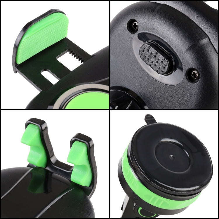 ZP-X0466 Car 360 Degree Rotating Telescopic Folding Round Suction Cup Mobile Phone Holder(Grey)