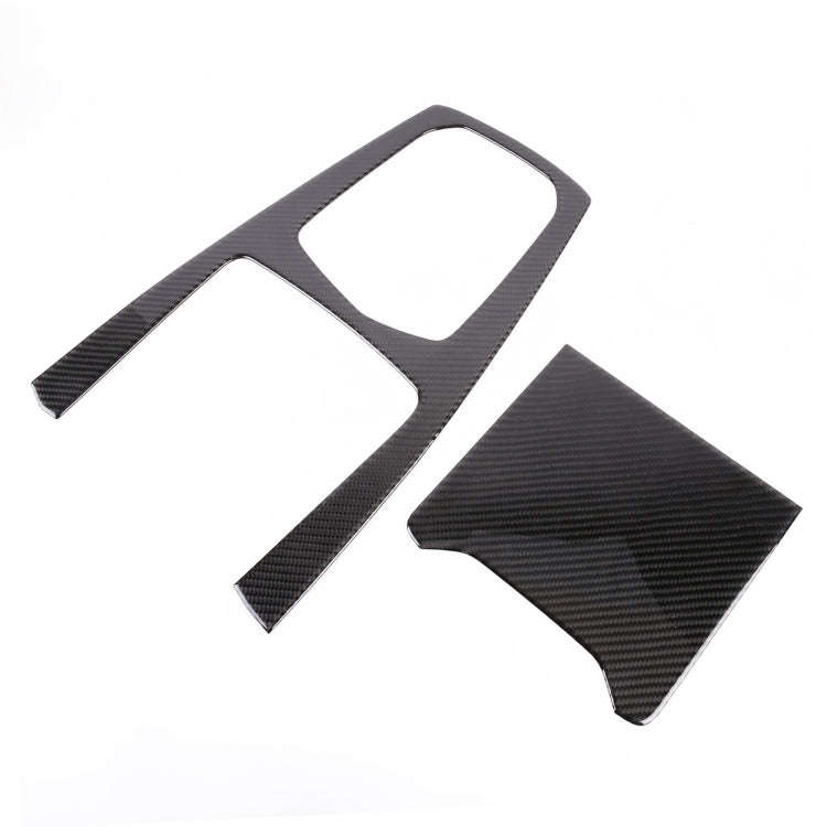 2 PCS Car Carbon Fiber Gear Panel Decorative Sticker for BMW X5 2020