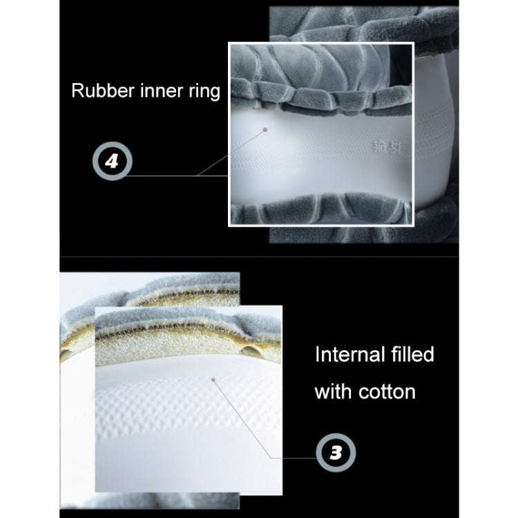 Car Universal Short Plush Warm Anti-skid Steering Wheel Cover, Adaptation Steering Wheel Diameter...