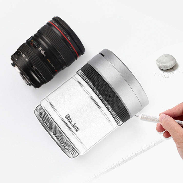 Multi-function Portable Creative LED Car Cigarette Ash Tray Ashtray with Lid(Silver)
