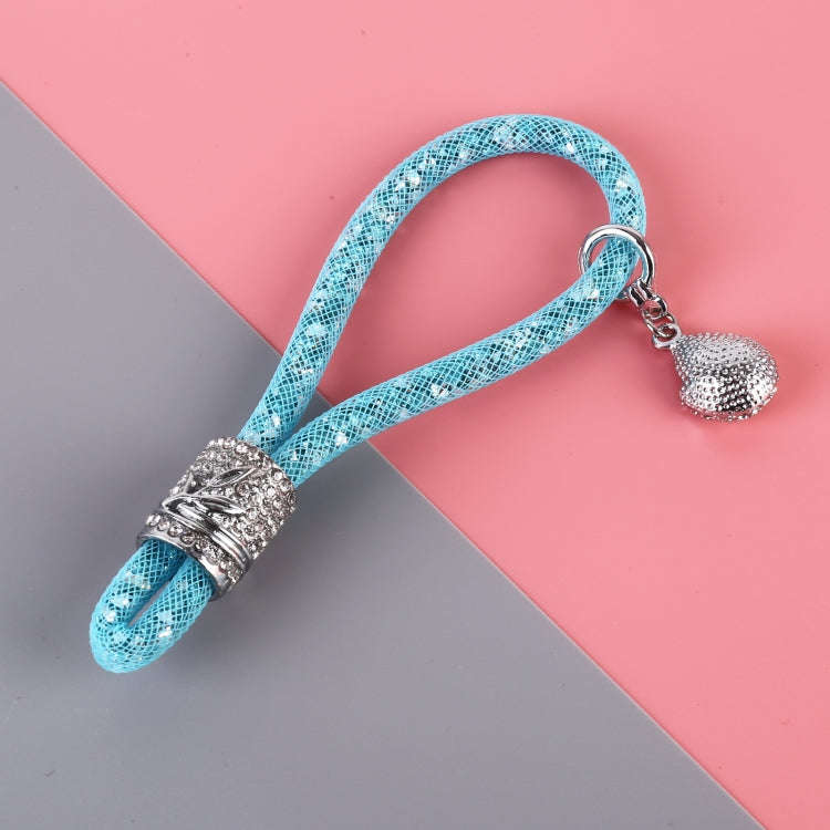 Car Diamond Metal + Plastic Keychain (Baby Blue)