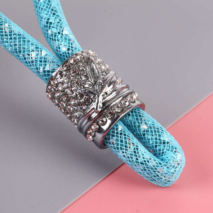 Car Diamond Metal + Plastic Keychain (Baby Blue)