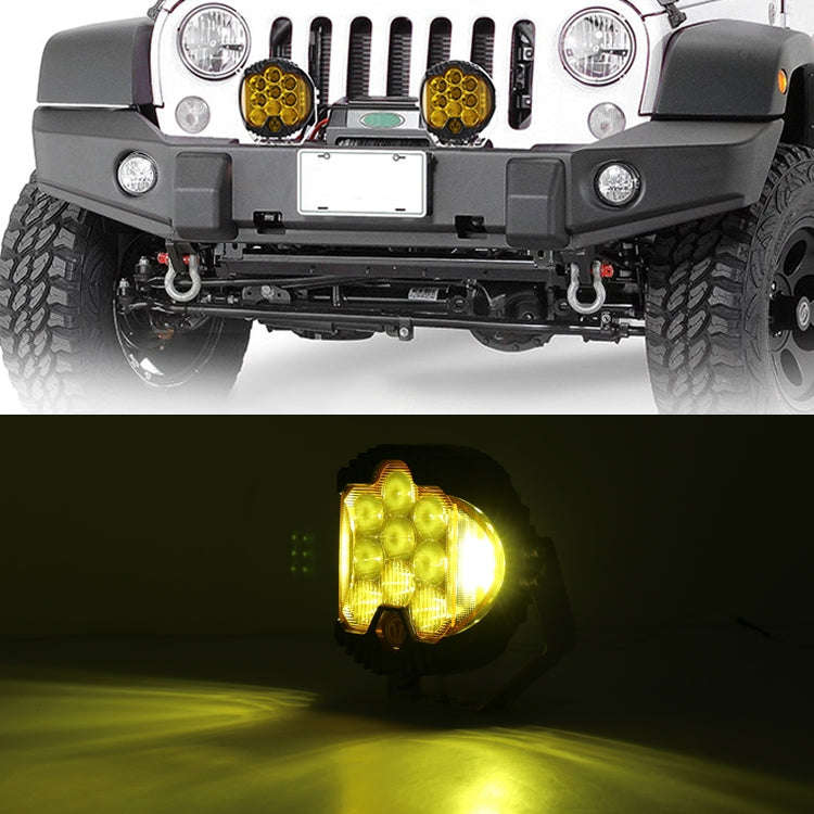 OL-1950Y 7 inch DC12V-30V 8000LM 6500K 90W Car LED Light on Three Sides Headlight for Jeep Wrangl...
