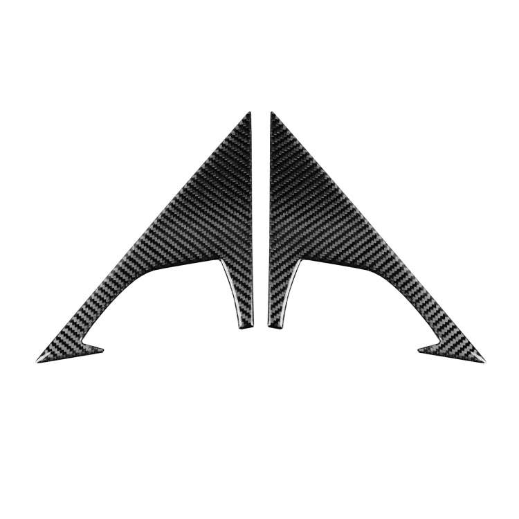 2 PCS Car Carbon Fiber Front Triangle Decorative Sticker for Infiniti FX 2009-2013/QX70 2014-, Le...