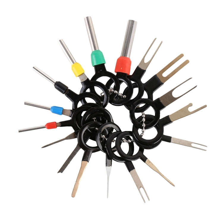 21 in 1 Car Plug Circuit Board Wire Harness Terminal Extraction Pick Connector Crimp Pin Back Nee...