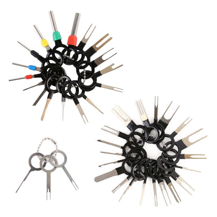 41 in 1 Car Plug Circuit Board Wire Harness Terminal Extraction Pick Connector Crimp Pin Back Nee...