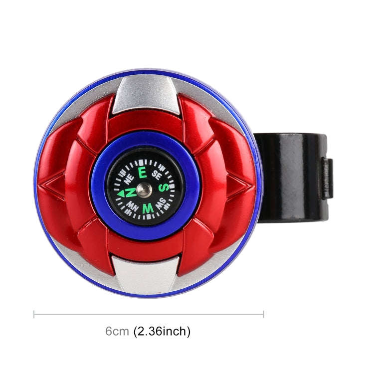 Car Universal Steering Wheel Spinner Knob Auxiliary Booster Aid Control Handle with Compass (Rand...