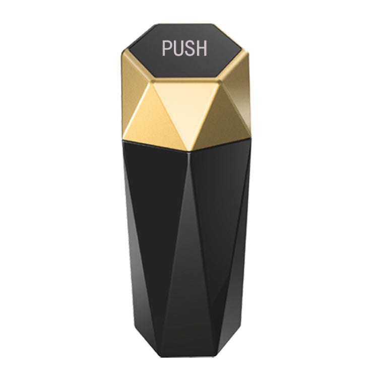 Car Mini Trash Can Desktop Storage Box(Gold)
