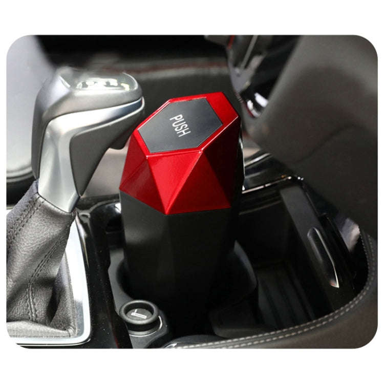 Car Mini Trash Can Desktop Storage Box(Black)