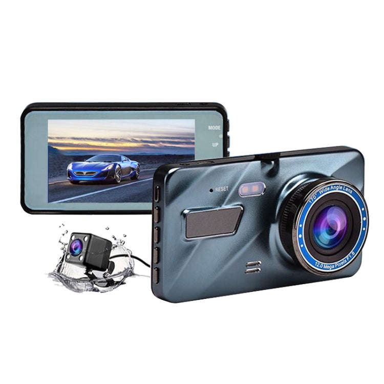 4 inch Car 2.5D HD 1080P Dual Recording Driving Recorder DVR Support Parking Monitoring / Loop Re...
