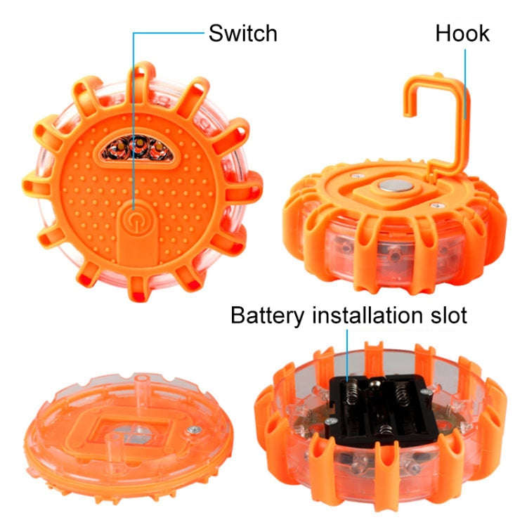 Car Road Emergency Flashing Warning Light LED Rotating Flashing Light