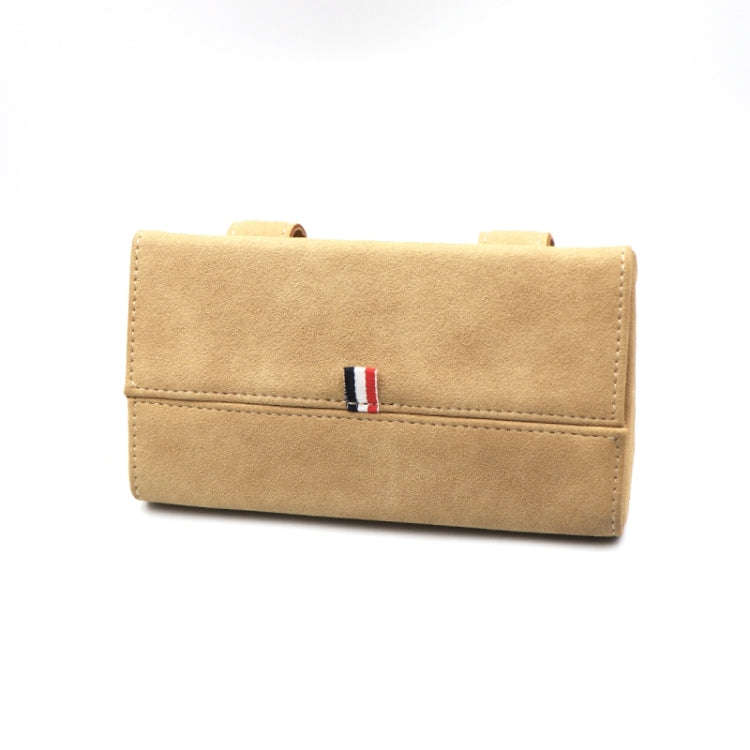 530 Car Glasses Storage Bag Glasses Box (Beige)