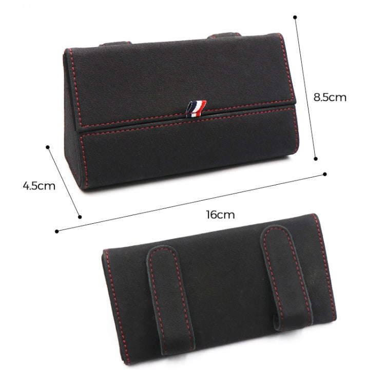 530 Car Glasses Storage Bag Glasses Box (Grey)