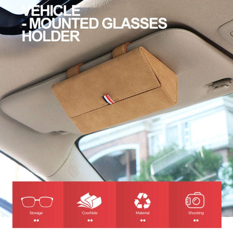 530 Car Glasses Storage Bag Glasses Box (Grey)