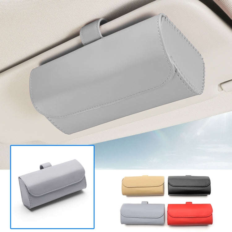 533 Car Glasses Storage Bag Glasses Box (Grey)