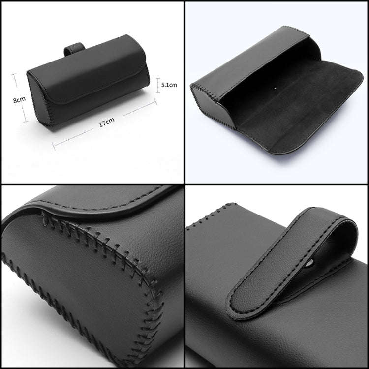 533 Car Glasses Storage Bag Glasses Box (Black)