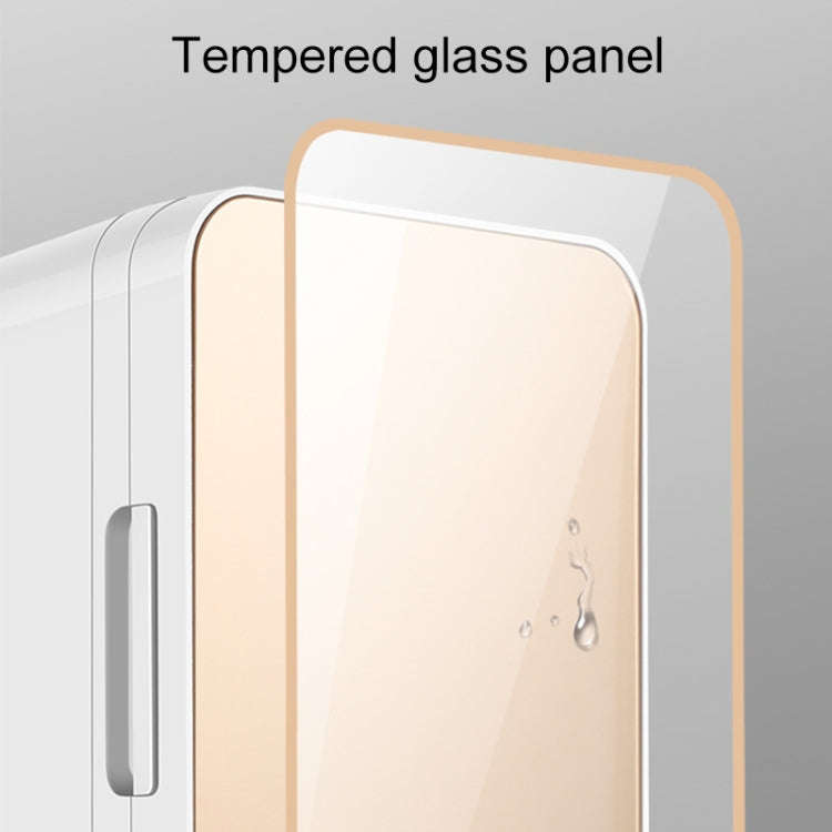 8L 37-48W Car / Home Mini Refrigerator, EU Plug(White)