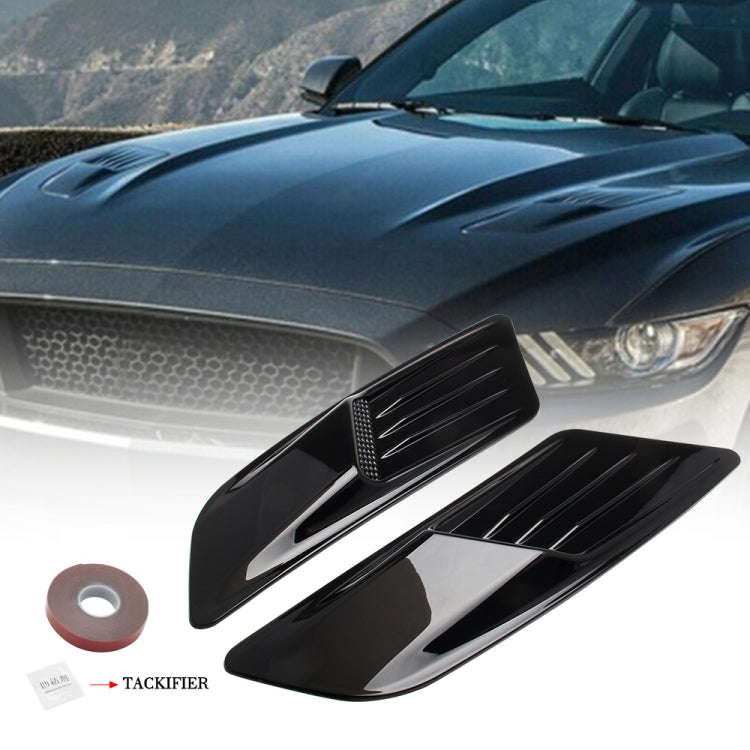 2 PCS Car Decorative Air Flow Intake Scoop Bonnet Side Fender Vent Hood Set for Ford Mustang 2015...