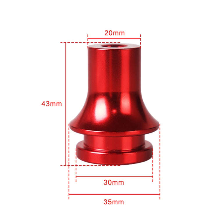 Car Gear Head Adapter Gear Lever Base Connector Stopper M12x1.25 with 3 Copper Adapter (Red)