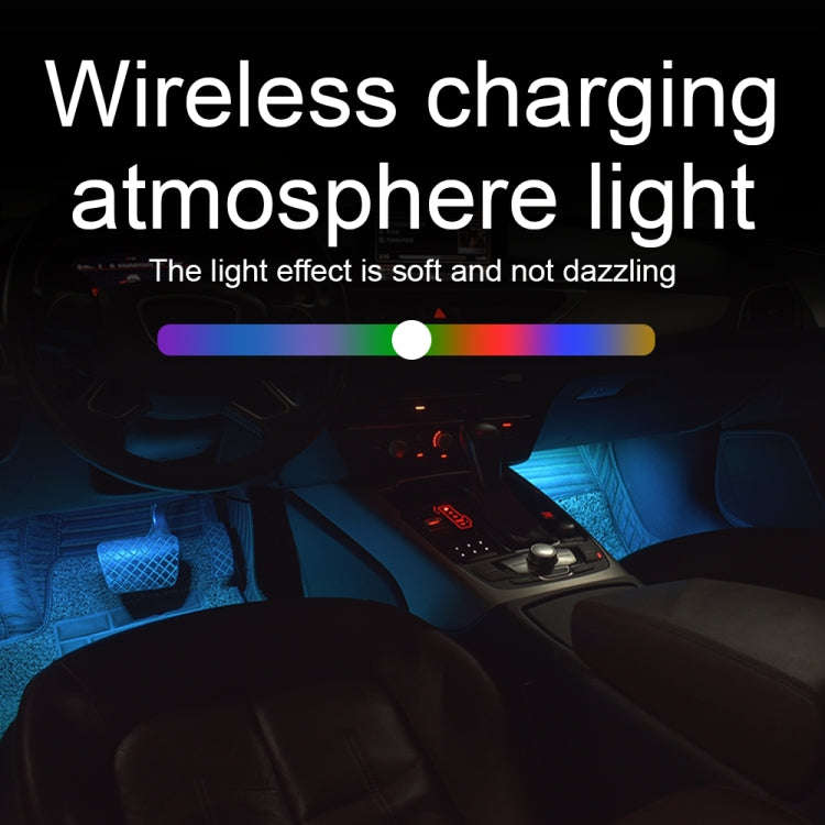 A86 Car Charging Smart Voice-activated Colorful Foot Atmosphere Light