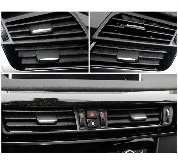 Car Front Air Conditioning Exhaust Switch Paddle Air Conditioning Leaf Clip for BMW X5 / X6, Left...