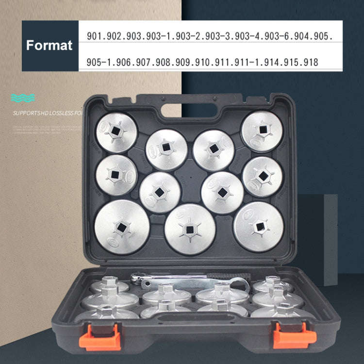 23 in 1  Car Bowl Cap Type Oil Filter Wrench Removal Tool Random Color Delivery