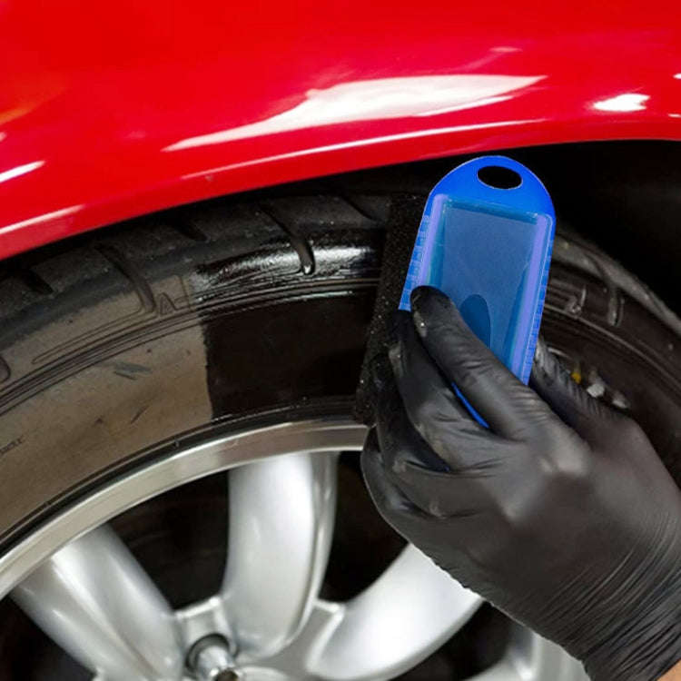FJYS-01 Car Tires Polishing Waxing Oiling Sponge Brush with Cover, Size: 12x5.5x7cm, Random Color...